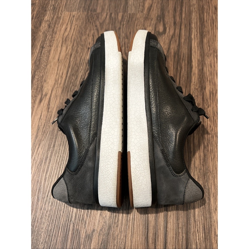 Kizik Vegas Black Leather Sneakers Unisex Men's 9.5 Woman's 10.Casual Shoes - Picture 5 of 8